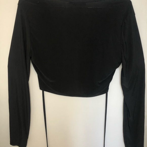 Black tie waist crop top PrettyLittleThing #131 - Picture 12 of 12